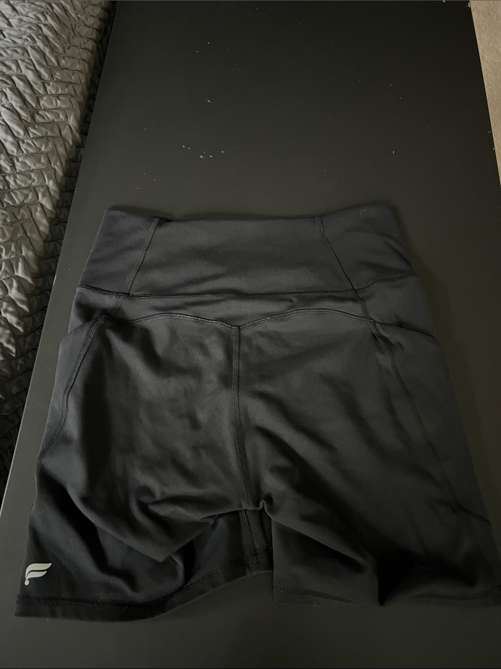 Fabletics Black Women's High-Rise Bike Shorts